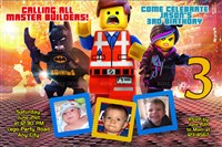 Lego Movie Birthday Invitations