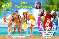 Disney's Teen Beach Birthday Party Invitations Multiple Photos