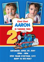 Thomas the Train Birthday Party Invitations