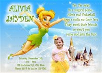 Tinker Bell Castle Birthday Invitations with Photos