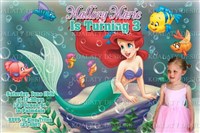 The Little Mermaid Ariel Under the Sea Birthday Invitations