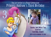Cinderella Horse Birthday Party Invitations