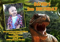 Jurassic World Dinosaur Birthday Party Invitations