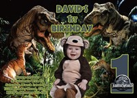 Jurassic Park Birthday Invitations with Photos