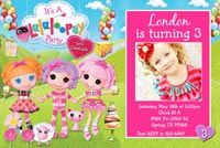LaLaLoopsy Birthday Party Invitations Printable