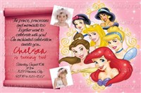 Disney Princess Birthday Invitations with Scroll