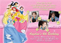 Printable Princess Birthday Invitations with Photos