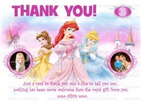 Printable Disney Princess Thank You Cards