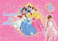 Disney Princess Birthday Invitations Magical Sparkle