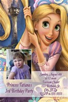Disney Rapunzel Tangled Birthday Invitations