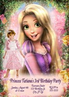 Rapunzel Birthday Invitations