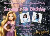 Disney Tangled Sparkle Birthday Invitations