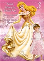 Sleeping Beauty Golden Birthday Party Invitations