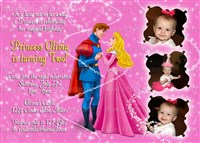 Printable Sleeping Beauty Princess Aurora Birthday Party Invitations