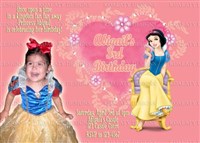 Snow White Birthday Party Invitations