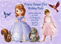 Sofia the First Birthday Party Invitations